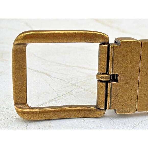Daniel Cremieux Reversible Leather Belt Tan/Black Double Stitched Size 32/80 EUC - Picture 7 of 14
